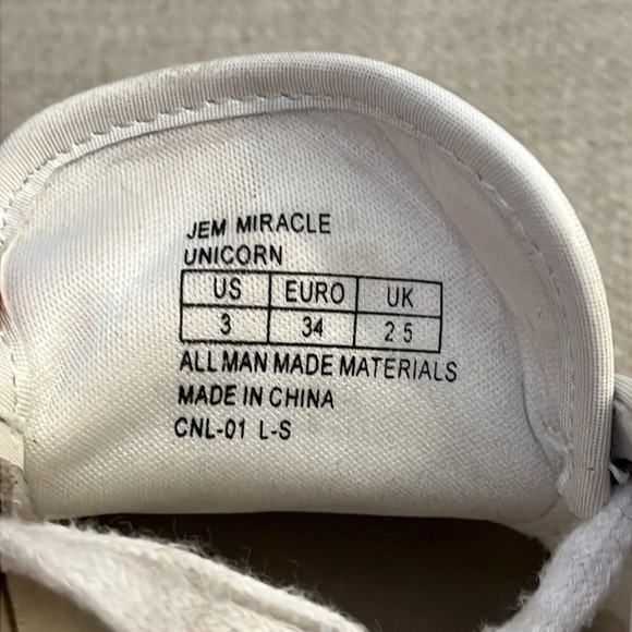 Michael Kors Size 3 Kids Jem Miracle Rainbow Sparkle Low Sneakers - Picture 7 of 8